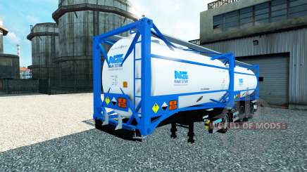 Semi-reboque tanque de Nijman Zeetank v2.0 para Euro Truck Simulator 2