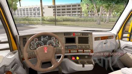 Luz interior marrom em Kenworth T680 para American Truck Simulator