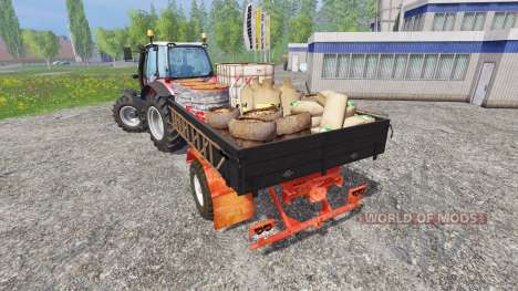 Uniaxial trailer de serviço para Farming Simulator 2015
