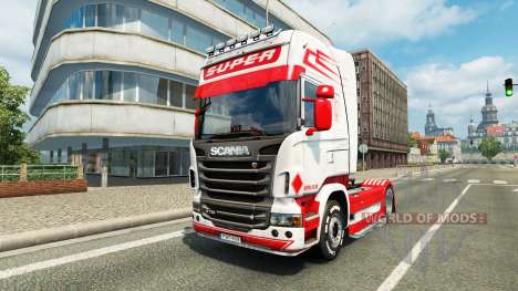 Holanda Estilo de pele para o Scania truck para Euro Truck Simulator 2
