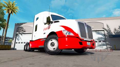 Pele Coca-Cola Kenworth trator para American Truck Simulator