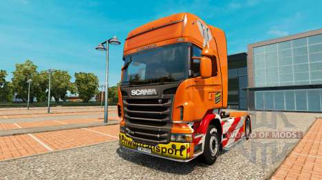Transporte pesado pele para o Scania truck para Euro Truck Simulator 2