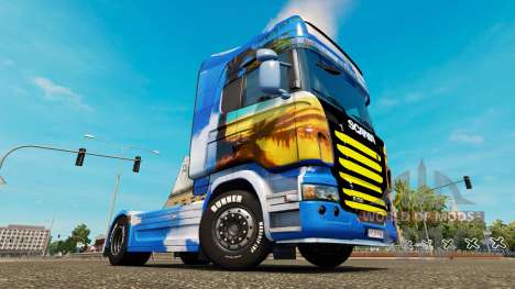 Pele Ilha na unidade de tracionamento Scania para Euro Truck Simulator 2