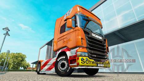 Transporte pesado pele para o Scania truck para Euro Truck Simulator 2