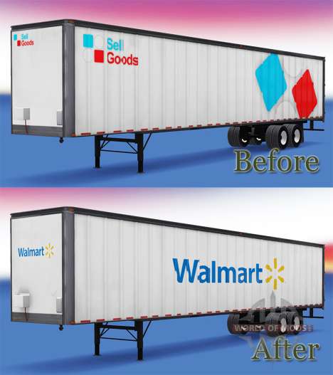 O WalMart Semi-Reboque para American Truck Simulator