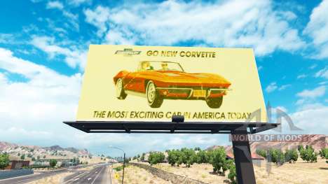 Vintage publicidade em outdoors para American Truck Simulator