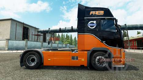 Equipe de corrida da pele para a Volvo caminhões para Euro Truck Simulator 2