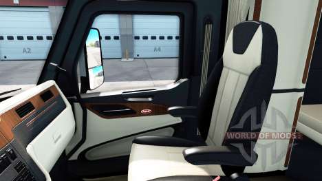 O de luxo no interior de um Peterbilt 579 para American Truck Simulator