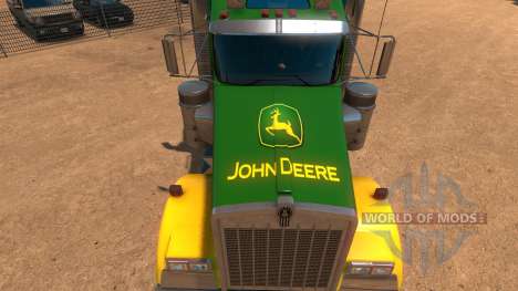 Kenworth W900 John Deere Skin para American Truck Simulator