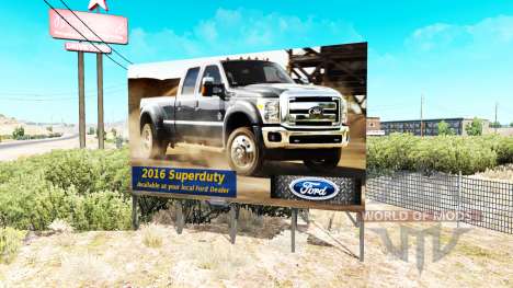 Publicidade em outdoors v1.1 para American Truck Simulator