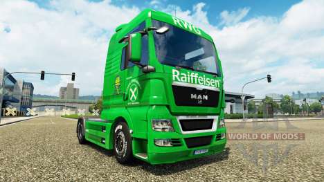 Raiffeisen pele no caminhão HOMEM para Euro Truck Simulator 2