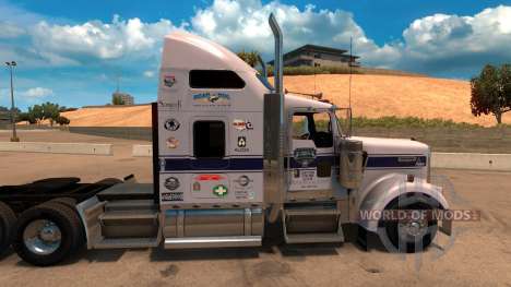 Скин Tio D Logística для Kenworth W900 para American Truck Simulator