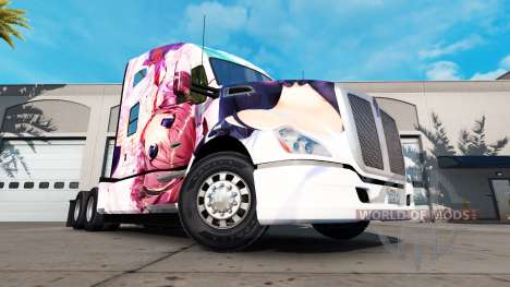 Pele Hanamiya Nagisa em um Kenworth trator para American Truck Simulator