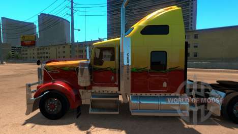 Kenworth W900 Sunny paintjob para American Truck Simulator