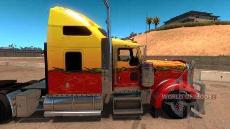 Kenworth W900 Sunny paintjob para American Truck Simulator