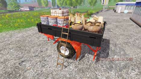 Uniaxial trailer de serviço para Farming Simulator 2015