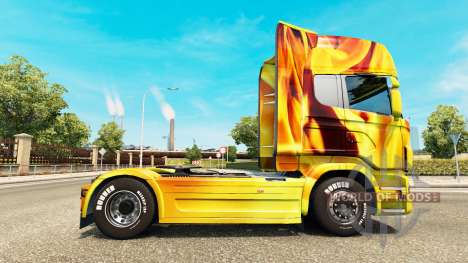 Fogo de pele para Scania truck para Euro Truck Simulator 2
