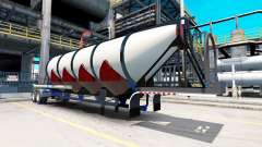 Semi-reboque caminhão de cimento para American Truck Simulator