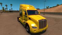 John Deere para a pele do Peterbilt 579 para American Truck Simulator