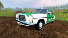 Mercedes-Benz 200D (W115) 1973 Police para Farming Simulator 2015