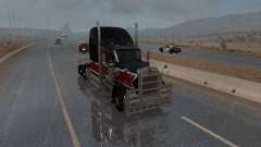 A chuva de novo (3D Realistas ASMR Chuva, Neblina Trovão) para American Truck Simulator
