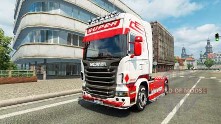 Holanda Estilo de pele para o Scania truck para Euro Truck Simulator 2