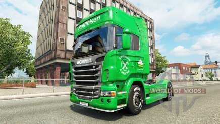 Raiffeisen pele para o Scania truck para Euro Truck Simulator 2