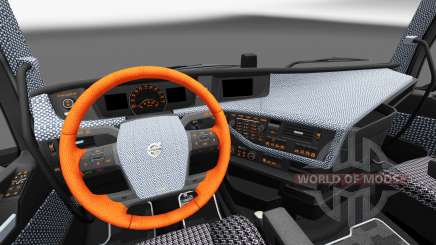 Xadrez interior Volvo FH para Euro Truck Simulator 2