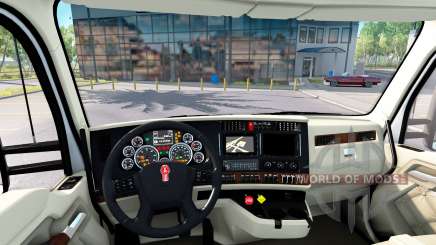 O luxo do interior em Kenworth T680 para American Truck Simulator