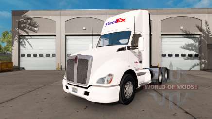 A FedEx pele para o Kenworth trator para American Truck Simulator