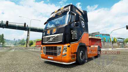 Equipe de corrida da pele para a Volvo caminhões para Euro Truck Simulator 2