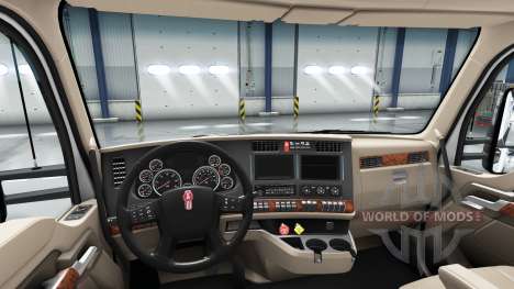 Redesenhado o interior da Kenworth T680 para American Truck Simulator