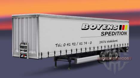 Pele Boyens v1.1 sobre o trailer para Euro Truck Simulator 2