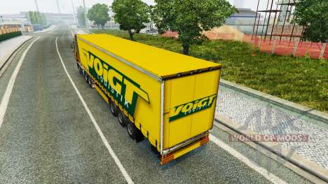 Voigt logística pele v1.2 no trailer para Euro Truck Simulator 2