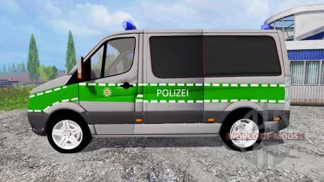 Volkswagen Crafter Bavaria Police para Farming Simulator 2015