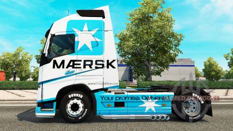 A Maersk pele para a Volvo caminhões para Euro Truck Simulator 2