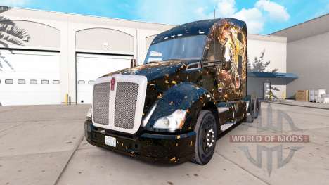 Tiger skin para o Peterbilt e Kenworth caminhões para American Truck Simulator