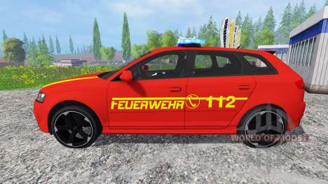 Audi RS3 8PA [feuerwehr] v0.9 para Farming Simulator 2015