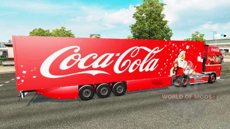 Pele Coca-Cola no caminhão DAF para Euro Truck Simulator 2