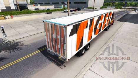 O Tigre de pele no trailer para American Truck Simulator