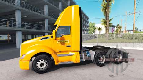 Pele Amarela Corp. no caminhão Kenworth para American Truck Simulator
