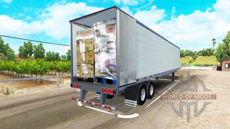 Longa refrigerado semi-reboque para American Truck Simulator