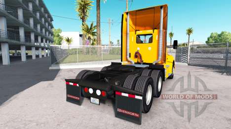 Pele Amarela Corp. no caminhão Kenworth para American Truck Simulator