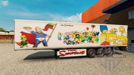 Simpsons pele para um trailer para Euro Truck Simulator 2