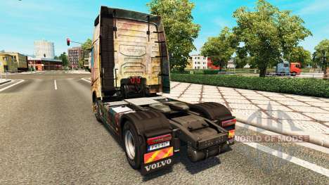 A pele sobre a Nebulosa do Grunge Volvo caminhõe para Euro Truck Simulator 2
