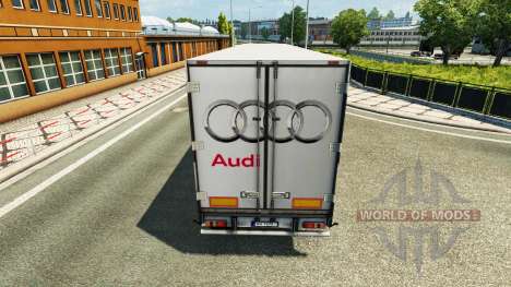Pele Audi no trailer para Euro Truck Simulator 2
