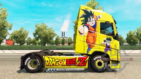 Pele Dragon Ball Z para a Volvo caminhões para Euro Truck Simulator 2