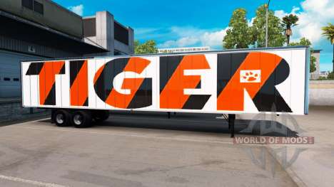 O Tigre de pele no trailer para American Truck Simulator