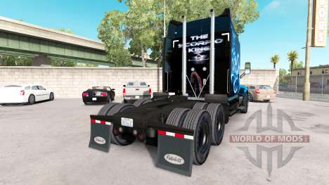 Scorpio Blue da pele para o caminhão Peterbilt para American Truck Simulator