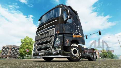 Pele Battlefield 4 v2.0 para a Volvo caminhões para Euro Truck Simulator 2